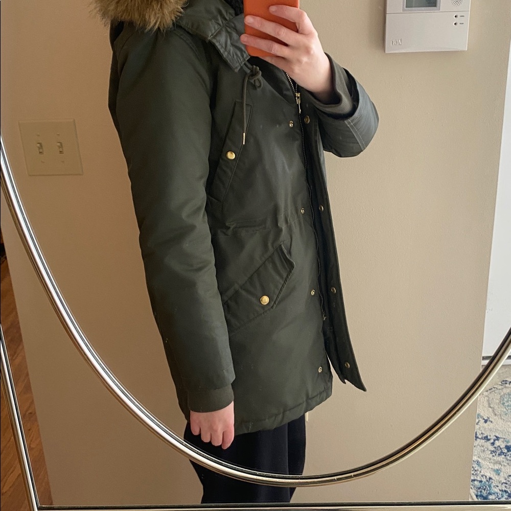 J.Crew Green Parka Coat - Picture 11 of 11